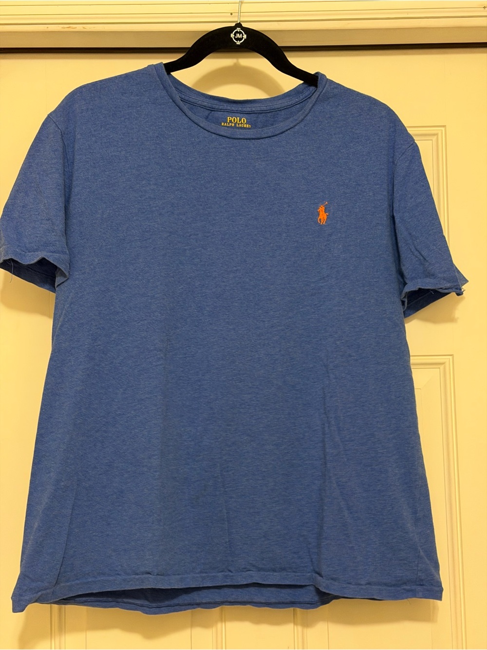 Polo Ralph Lauren Blue Orange Pony Single Stitch Tee Men’s Large